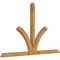 Ekena Millwork Richland Rough Sawn Timber Gable Bracket, Western Red Cedar, 96"W x 60"H x 4"D x 4"F, 15/12 Pitch GBW096X60X0404RIC00RWR - alternate 2